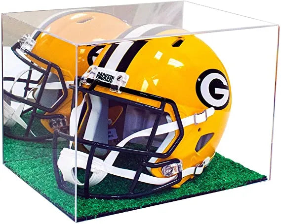 full size football helmet display case for sale at better display cases