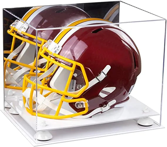 full size football helmet display case for sale at better display cases