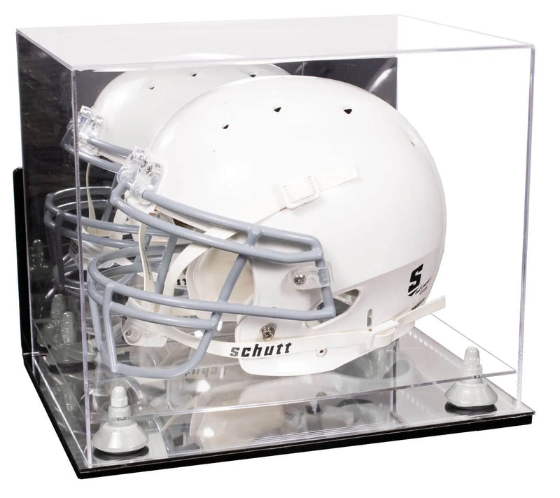 uv protected football helmet display case for sale at better display cases