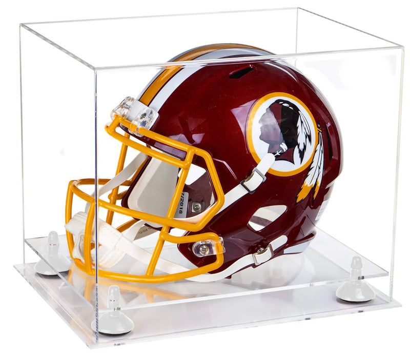 full size football helmet display case for sale at better display cases