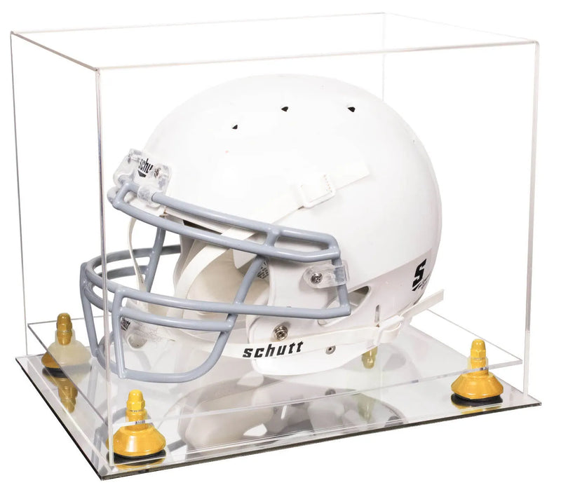 uv protected football helmet display case for sale at better display cases