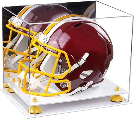 uv protected football helmet display case for sale at better display cases