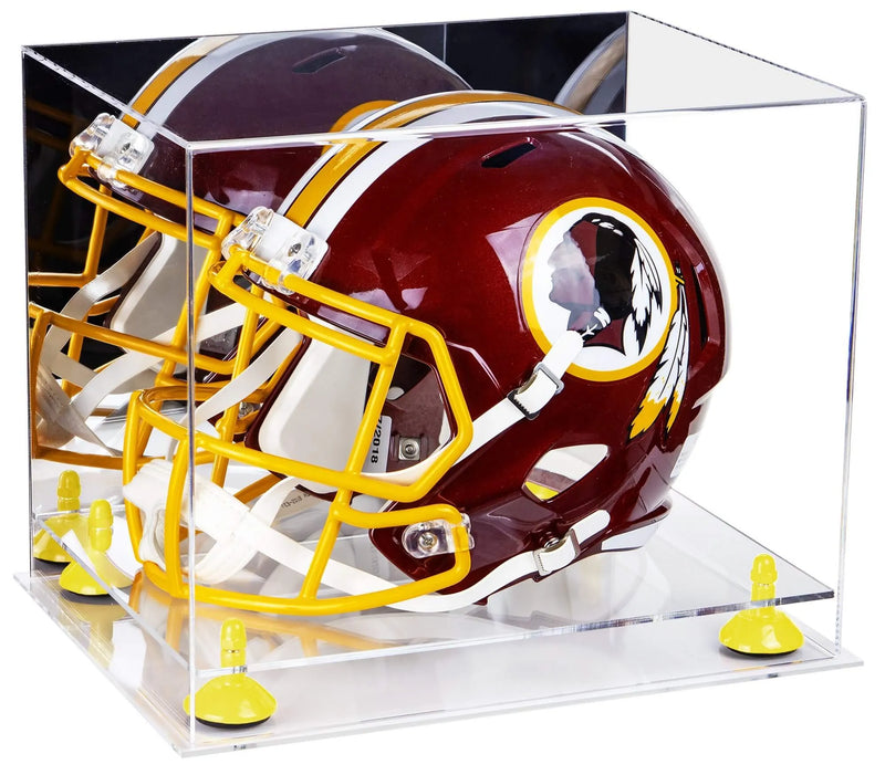 uv protected football helmet display case for sale at better display cases