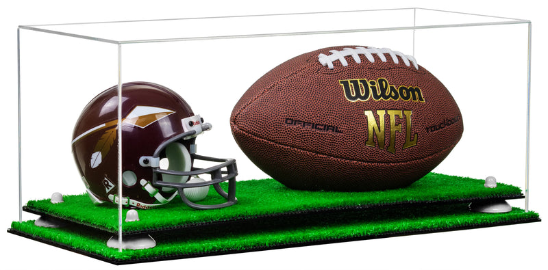 full size football and helmet display case for sale on Better Display Cases