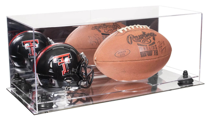 full size football and helmet display case for sale on Better Display Cases