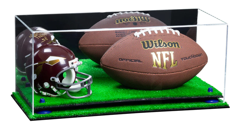 full size football and helmet display case for sale on Better Display Cases