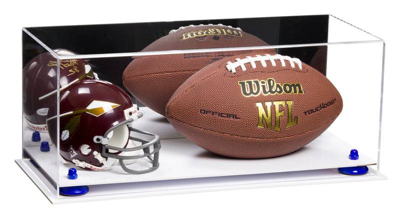 full size football and helmet display case for sale on Better Display Cases