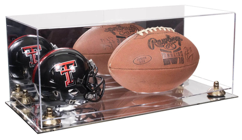 full size football and helmet display case for sale on Better Display Cases