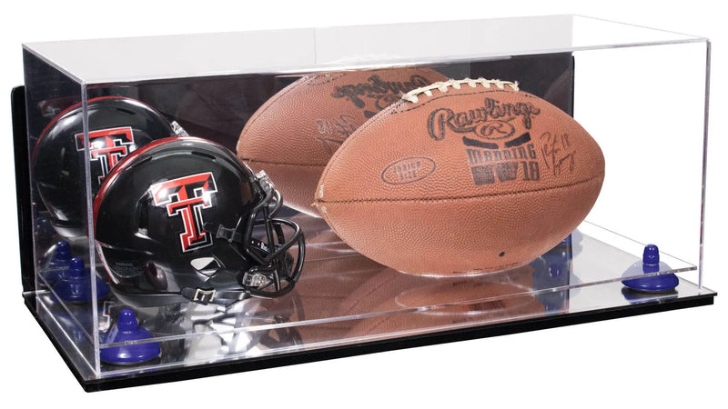 full size football and helmet display case for sale on Better Display Cases