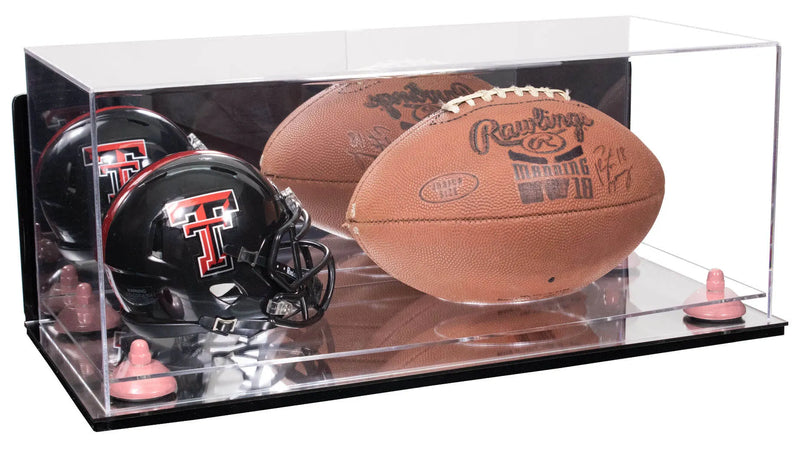 full size football and helmet display case for sale on Better Display Cases