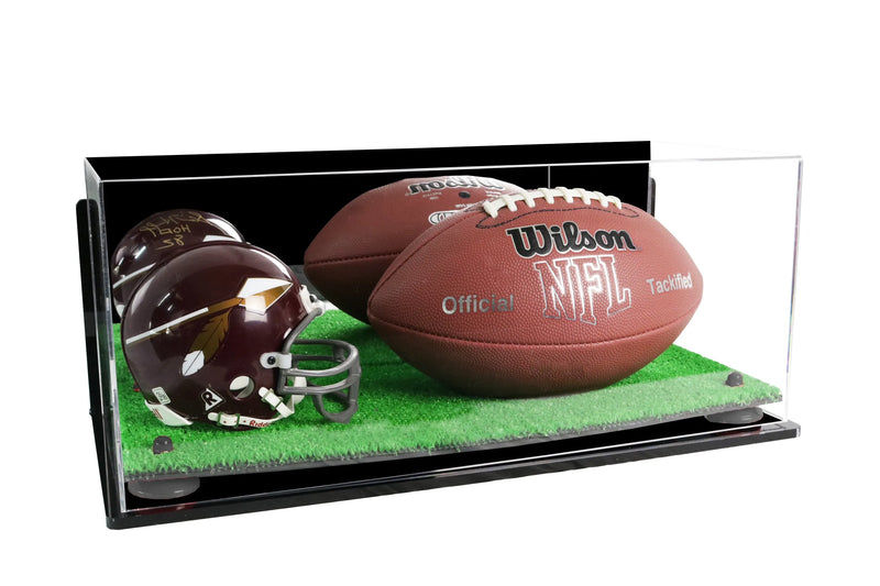 full size football and helmet display case for sale on Better Display Cases