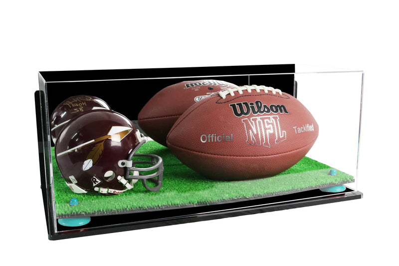 full size football and helmet display case for sale on Better Display Cases