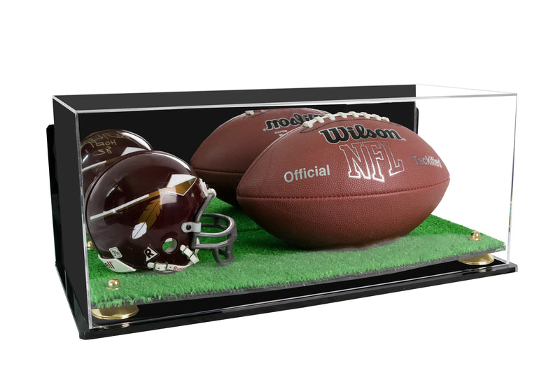 full size football and helmet display case for sale on Better Display Cases