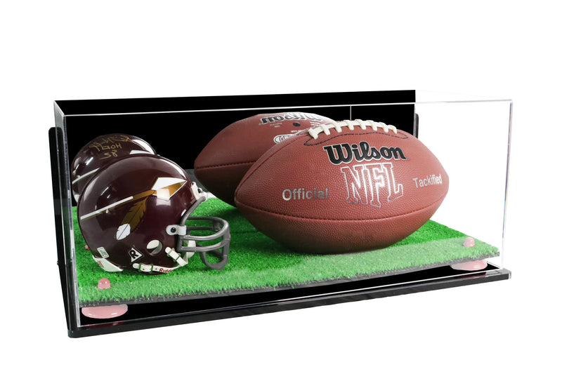 full size football and helmet display case for sale on Better Display Cases