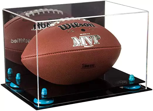 Full-Size Football Display Case Horizontal - Mirror No Wall Mounts (A004/B41)