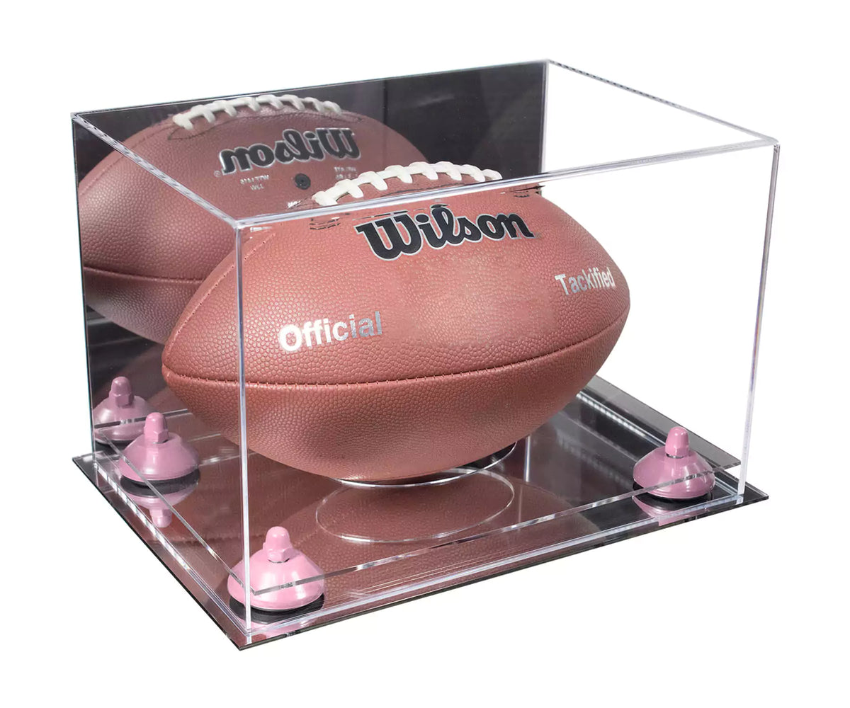 Counter or Desk Top Football Display Case by GameDay Display Made in the shops USA