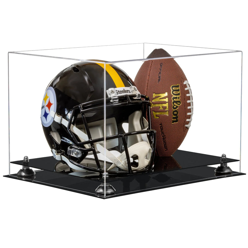 full size football helmet display case for sale at better display cases