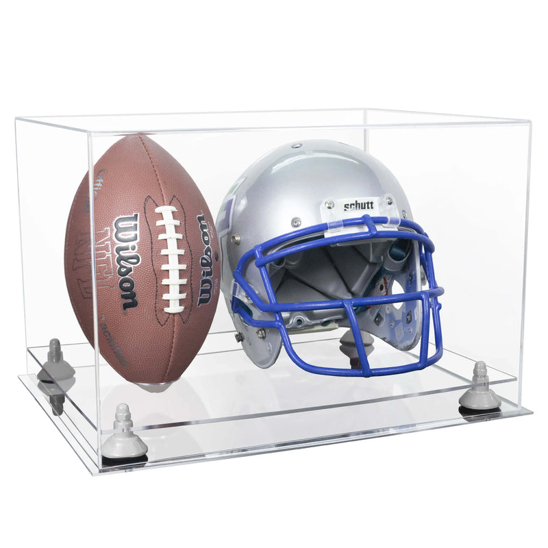 full size football helmet display case for sale at better display cases