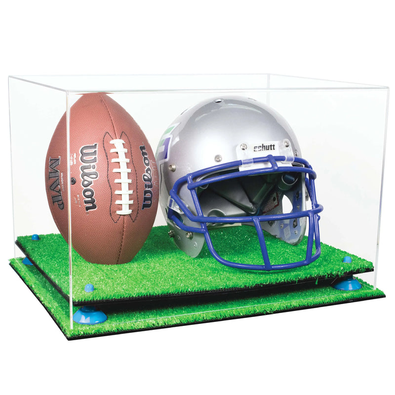 full size football helmet display case for sale at better display cases