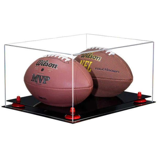 full size two football display case for sale on better display cases