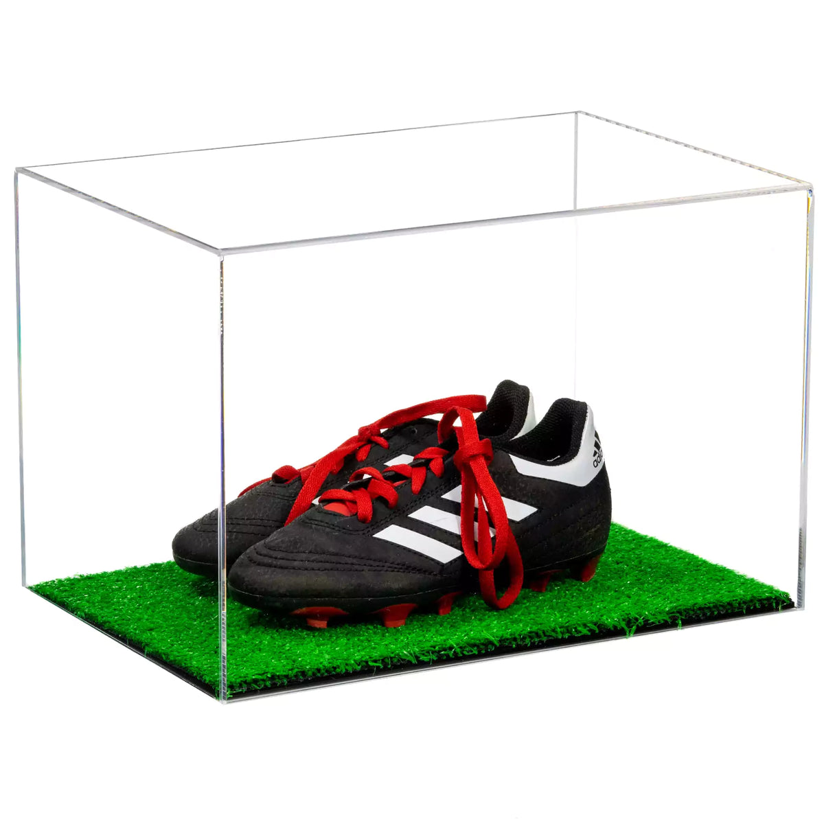 Glass shoe display case sale