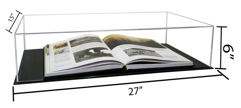 acrylic book display case for sale at better display cases