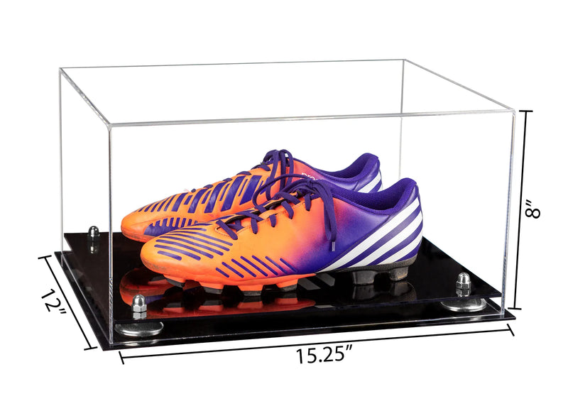 large display case for basketball shoes, socces, football for sale on Better Display Cases