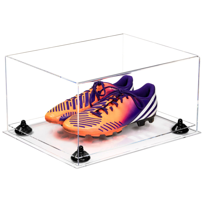 large display case for basketball shoes, socces, football for sale on Better Display Cases