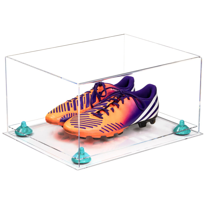 large display case for basketball shoes, socces, football for sale on Better Display Cases