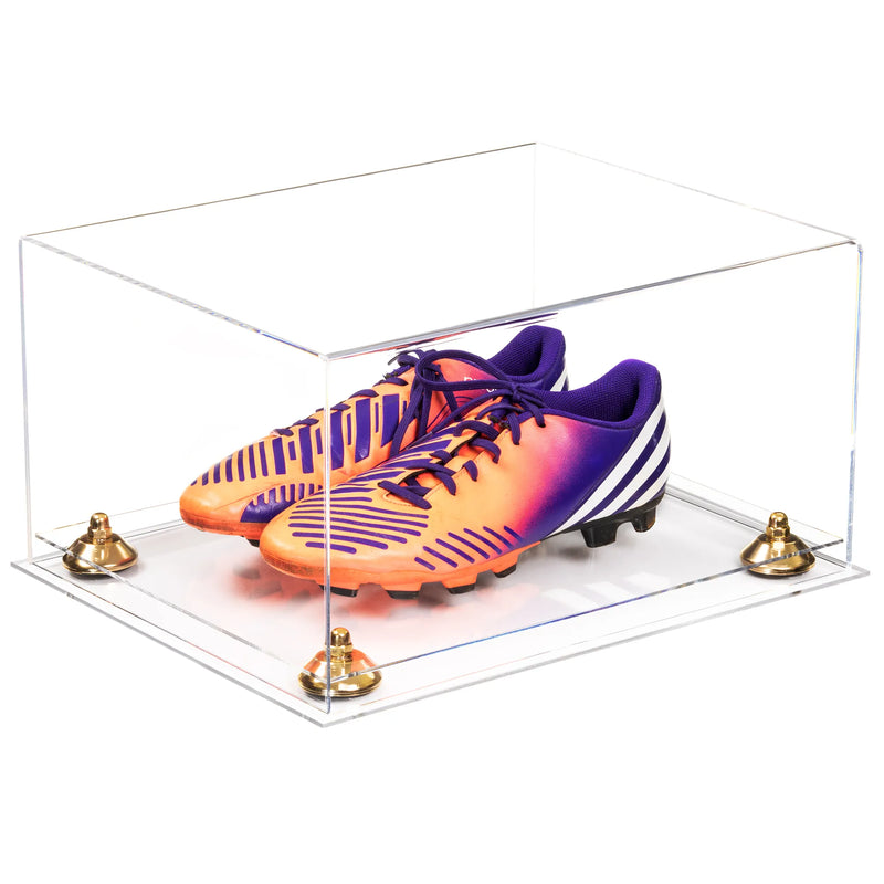 large display case for basketball shoes, socces, football for sale on Better Display Cases