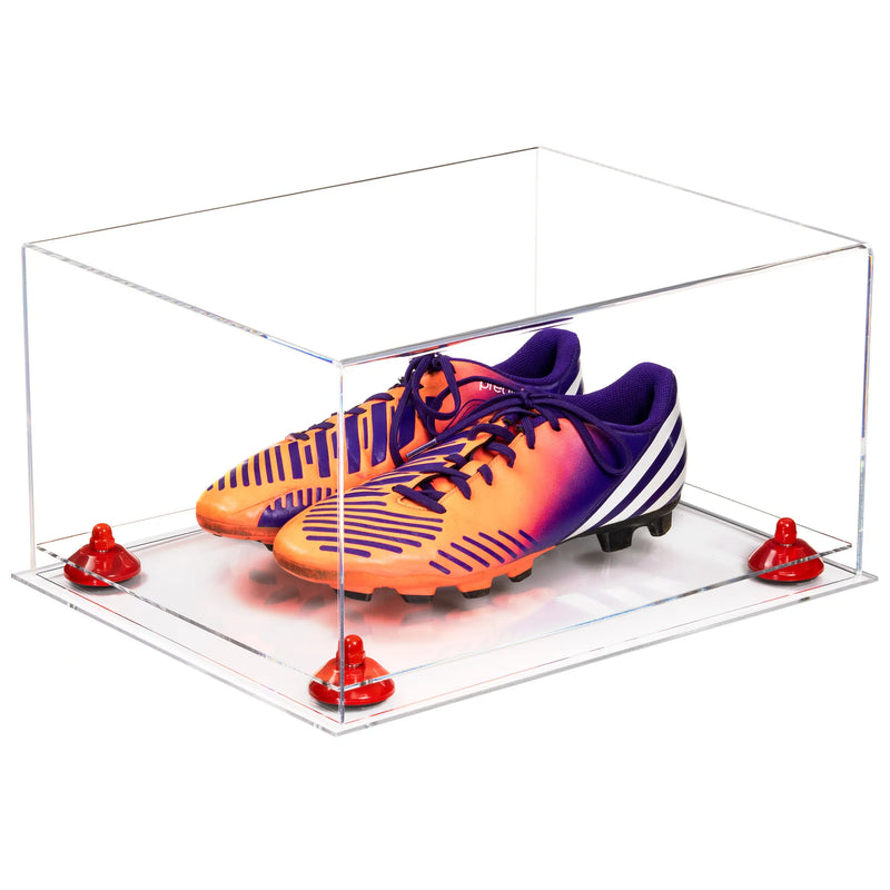 large display case for basketball shoes, socces, football for sale on Better Display Cases