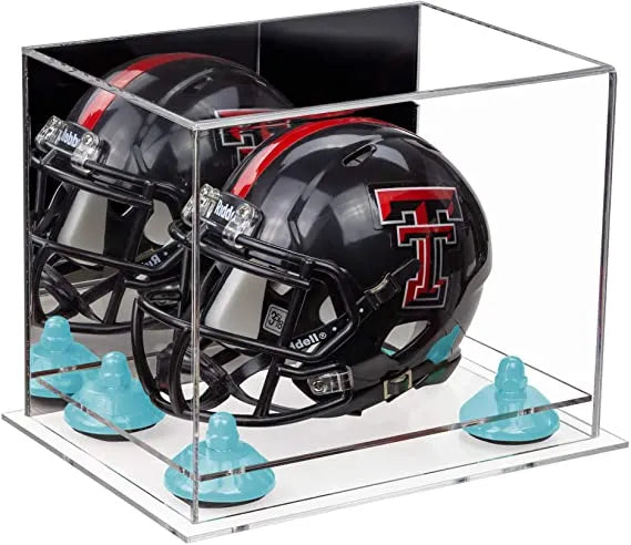 mini football helmet display case for sale at better display cases