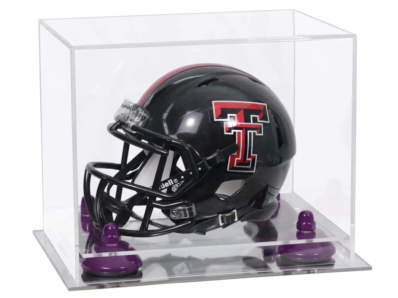 mini football helmet display case for sale at better display cases