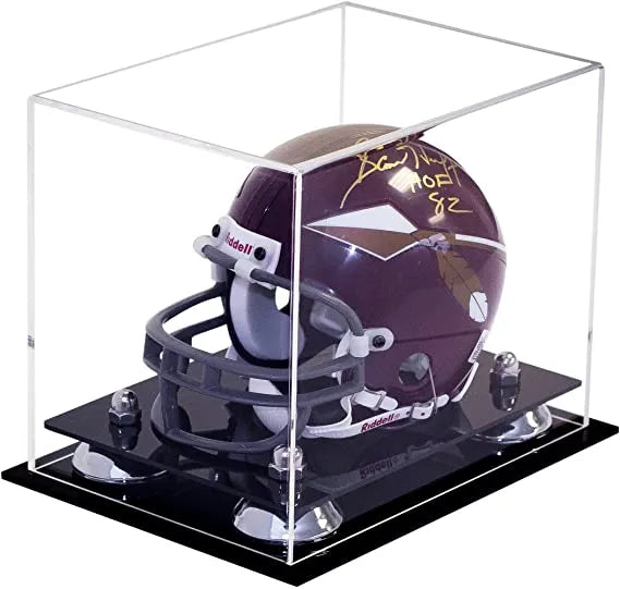 mini football helmet display case for sale at better display cases