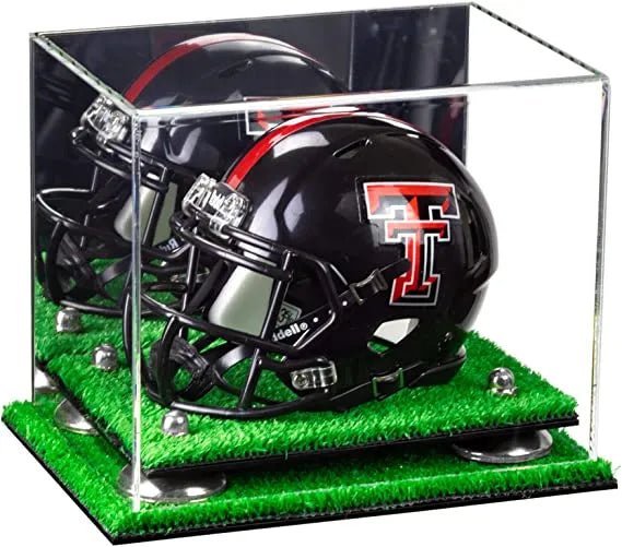 mini football helmet display case for sale at better display cases