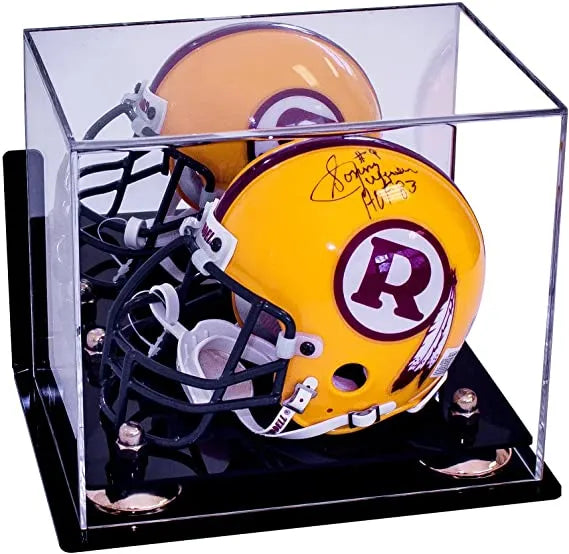 mini football helmet display case for sale at better display cases