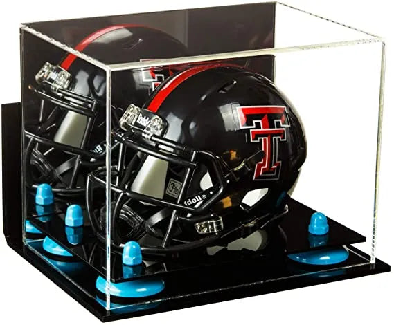 mini football helmet display case for sale at better display cases