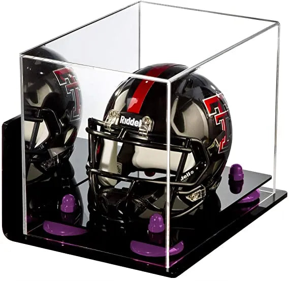 mini football helmet display case for sale at better display cases