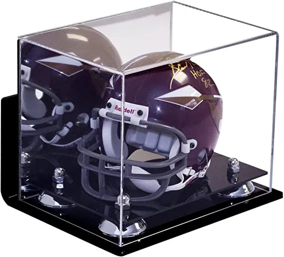 mini football helmet display case for sale at better display cases