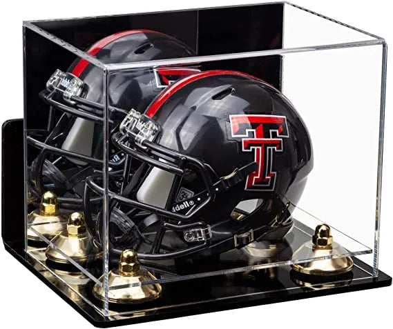 mini football helmet display case for sale at better display cases