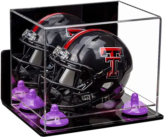 mini football helmet display case for sale at better display cases