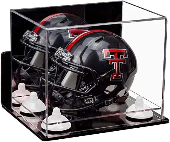 mini football helmet display case for sale at better display cases