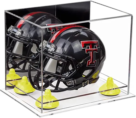 mini football helmet display case for sale at better display cases