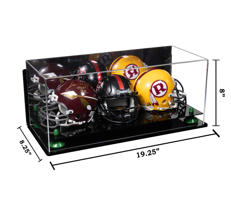 mini helmet and football display case for sale on Better Display Cases