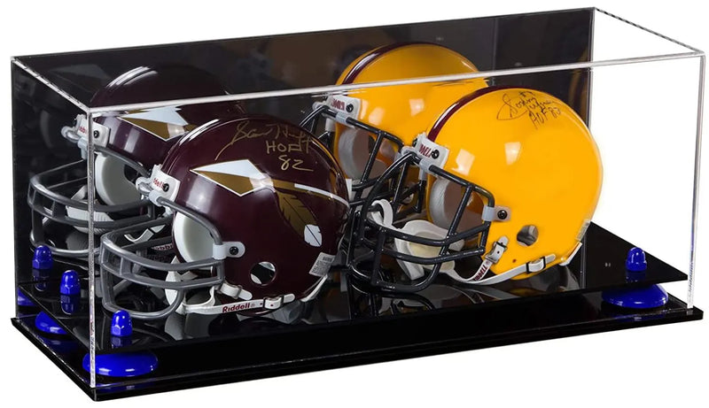 mini helmet and football display case for sale at better display cases