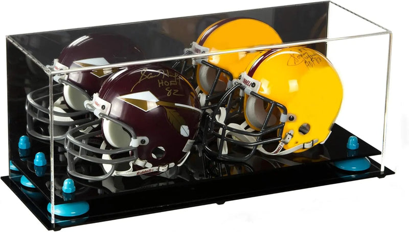 mini helmet and football display case for sale at better display cases