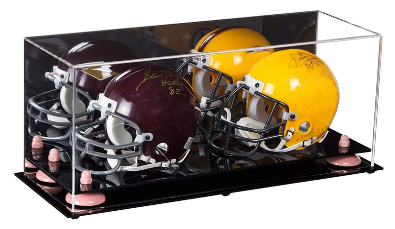 mini helmet and football display case for sale at better display cases