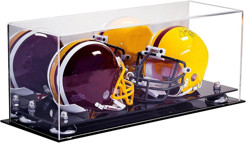 mini helmet and football display case for sale at better display cases