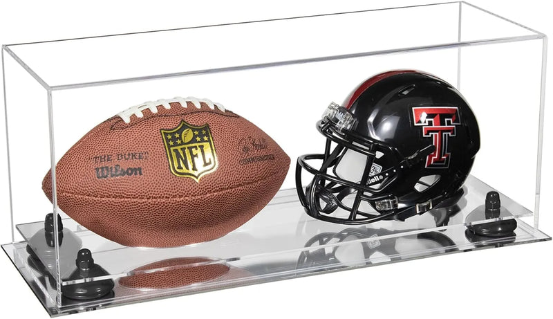 mini helmet and football display case for sale at better display cases