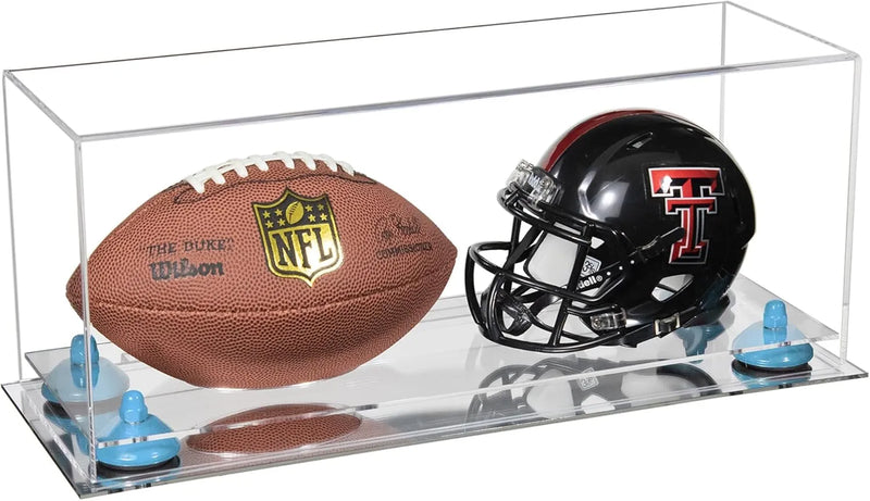 mini helmet and football display case for sale at better display cases